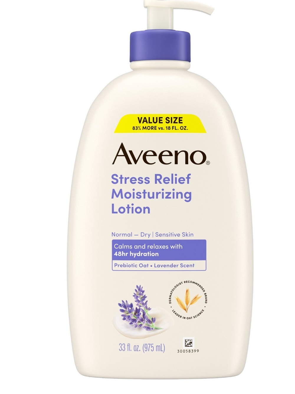 Aveeno Stress Relief Moisturizing Lotion - lavender scent. 33 fl oz